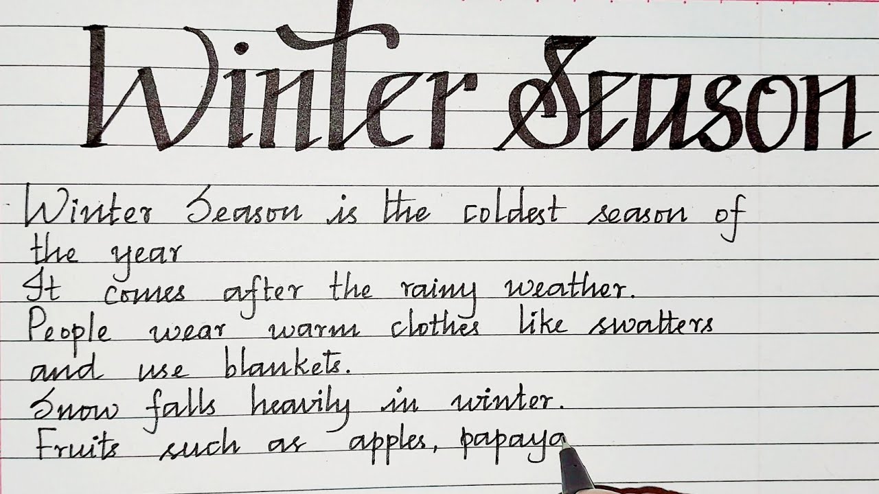 winter season essay of pakistan