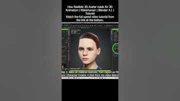 How Realistic 3D Avatar made for 3D Animation | MakeHuman | Blender 4.1 Tutorial #blender #tutorial