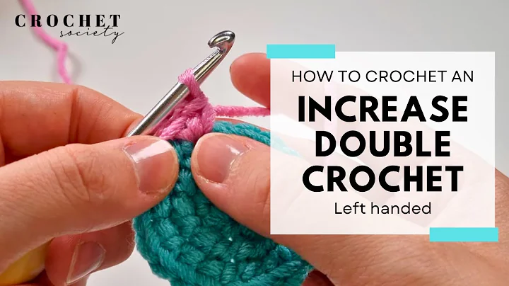 How to Crochet an Increase Double Crochet (left-handed) | Beginner Crochet