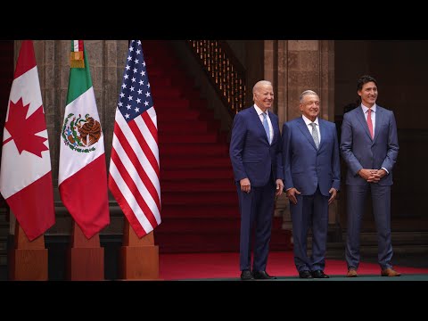 Recepción al presidente de EE.UU., Joseph Biden, y al primer ministro de Canadá, Justin Trudeau