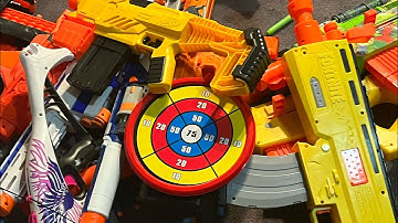 Reloading all my nerf guns!! #subscribe 