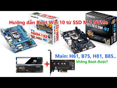 Video Hướng dẫn cài Boot, cài đặt win 10 vào SSD M.2 PCIe... - youtube