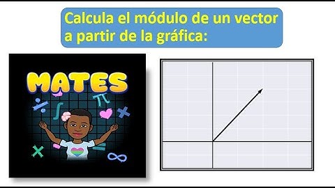 👌 CALCULAR EL MÓDULO DE UN VECTOR A PARTIR DE UNA GRÁFICA
