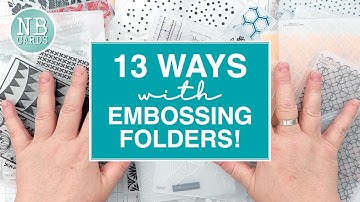 13 BEST Ways to Use Embossing Folders! Emboss Like a Boss! [2024/254]