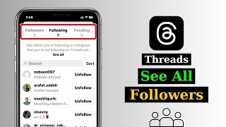 How To See Followers/Following on Threads | See Follower List on Threads by Sky Tech Studio 6 views 21 hours ago 1 minute, 24 seconds