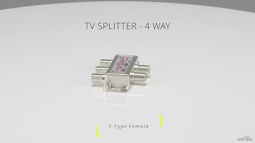 ANTSIG : AP144 - TV SPLITTER - 4 WAY