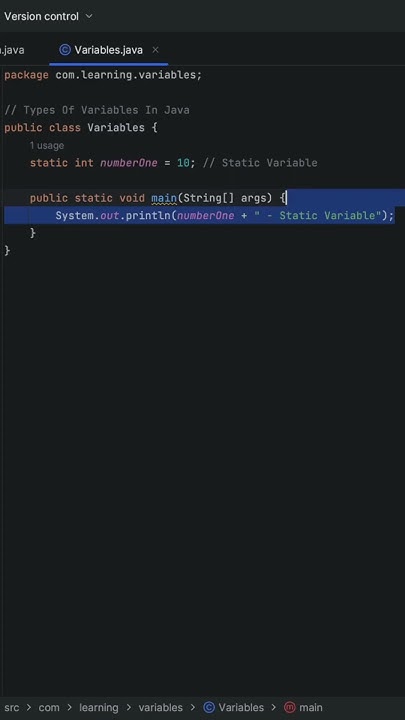 Types Of Variables In Java | Static, Instance & Local Variables - YouTube