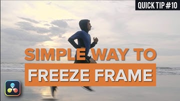 How to Freeze a Frame in Davinci Resolve | Quick Tips #010