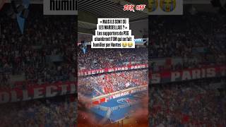 Hier soir, les supporters Parisiens ont adressé un message aux MARSEILLAIS ! 😂😂 #shorts #psg #om