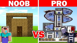 NOOB Vs HACKER : I CHEATED in a Build Challenge 😂 With @junkeyy
