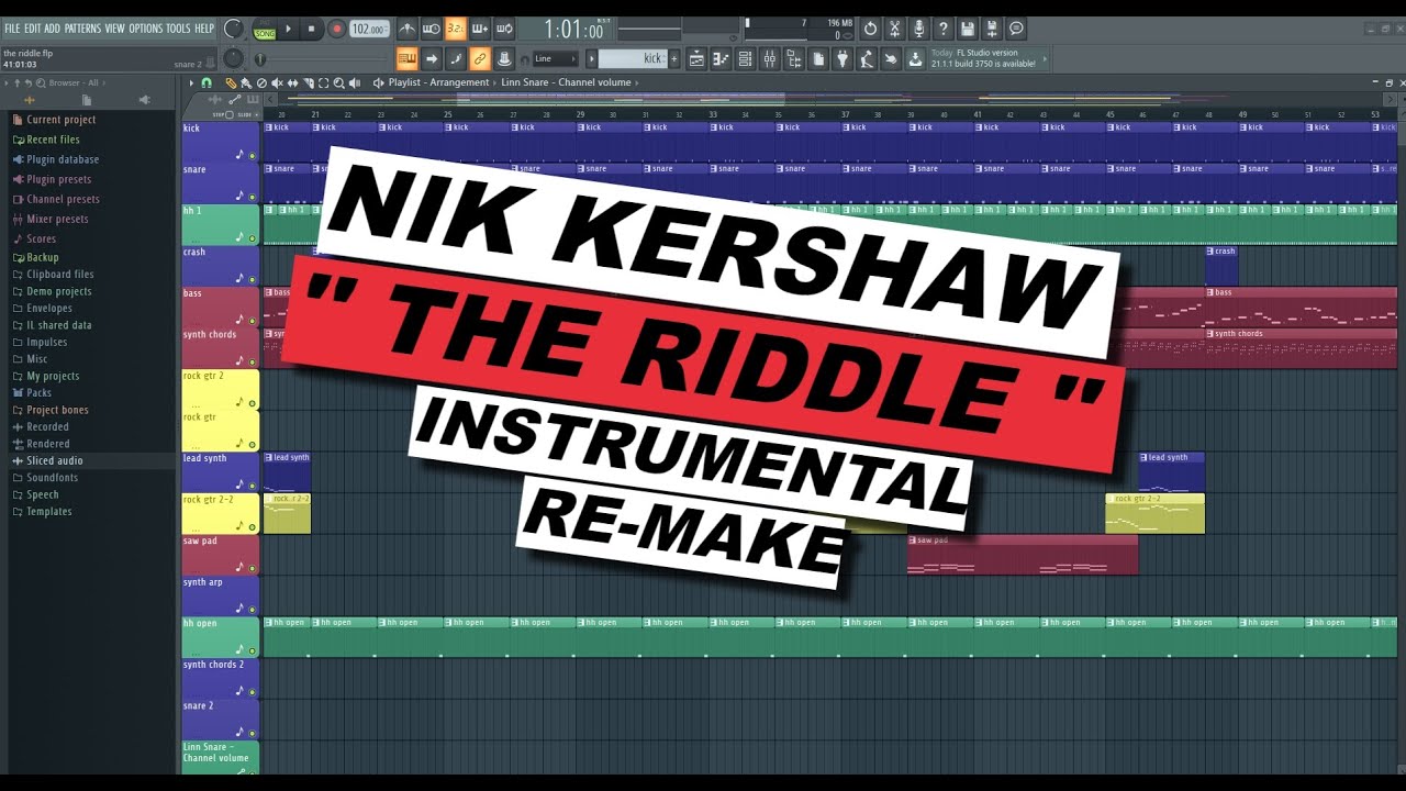 Nik Kershaw '' The Riddle '' Instrumental Re-make