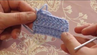 Вязание крючком для начинающих. Урок 4. Столбик с одним накидом. Double crochet for beginners. Вязание крючком для начинающих. Урок 4. Столбик с одним накидом. Double crochet for beginners.