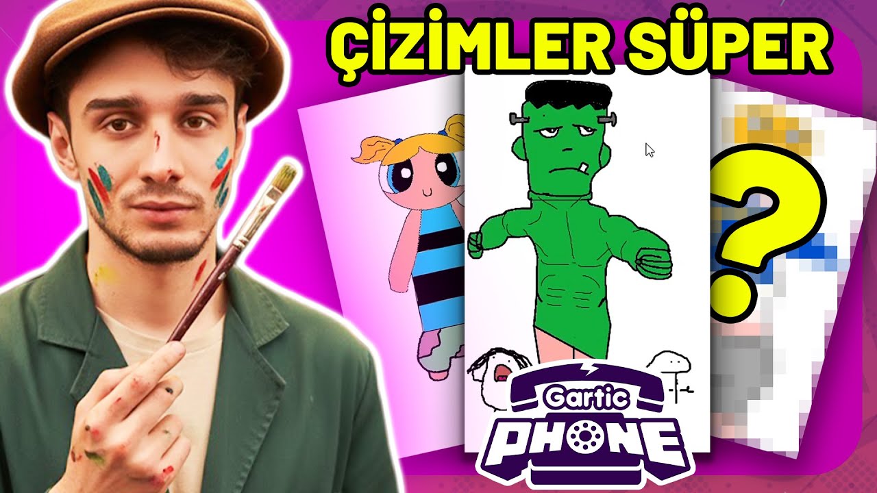 DÜNYANIN EN YETENEKLİ ARKADAŞLARIYLA GARTIC PHONE OYNAMAK?! | Eksto Ömer