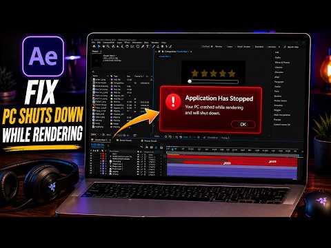 Pc Shuts Down While Rendering Video After Efffects - FIX 100% Easy Way