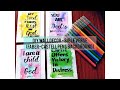 DIY WALL DECOR - BIBLE VERSE (FABER-CASTELL PENS BACKGROUND)