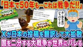 「日本で50年も…これは内戦だ！！」」Xが日本の投稿を翻訳して大拡散。国を二分する大戦争が世界にバレるw【海外の反応】【ゆっくり解説】