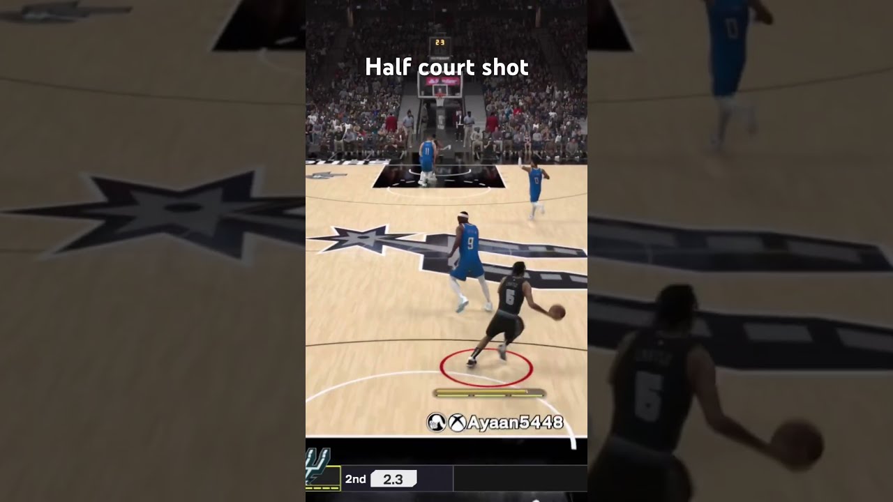 NBA 2K 25 HALF COURT SHOT Nba2k25 Halfcourtshot Basketball Hoops Gameon Buzzerbeater Like