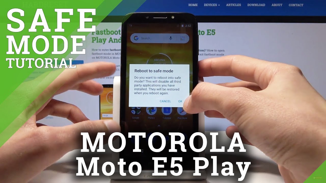 How To Enter Safe Mode On Motorola Moto E5 Play - Enter / Exit Safe Mode