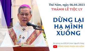 Dừng lại, hạ mình xuống - ĐTGM Giuse Nguyễn Năng | Thánh lễ Tiệc Ly