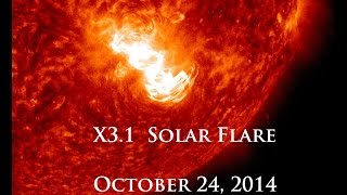 10/24/2014 -- X3.1 Solar Flare -- Long Duration X Class Event -- Earth Facing (SDO)