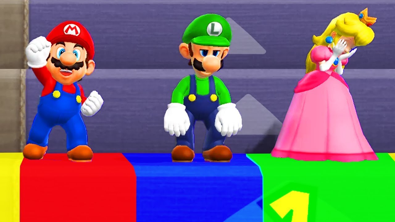 Mario Party 9 - Step It Up - Mario vs Daisy vs Peach vs Luigi #2