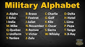 the military phonetic alphabet youtube