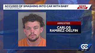 Man accused of DUI, 95 mph speeding after crash involving baby in Collier County