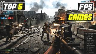 TOP 5 FPS GAMES FOR ANDROID 🤯| BEST FIRST PERSON SHOOTING GAMES.