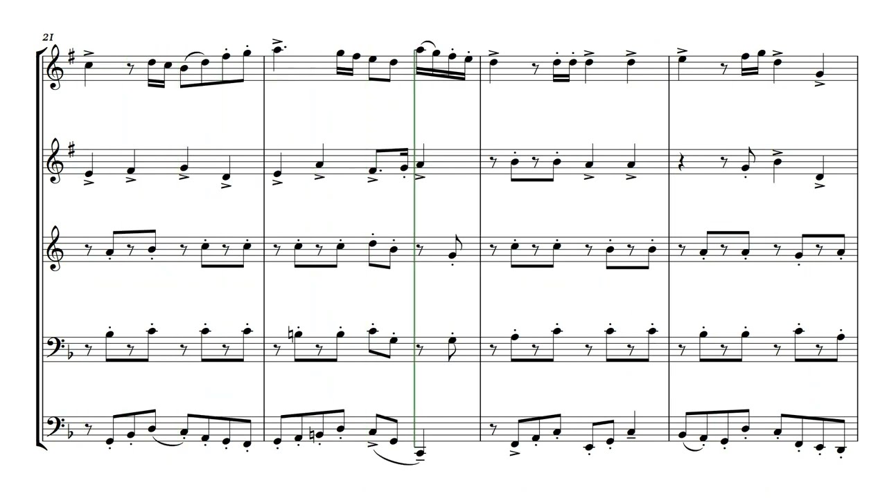 Hogwart's March for Brass Quintet from Harry Potter