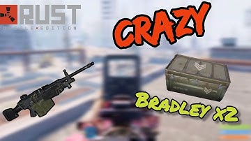 WE TAKE BRADLEY TWICE, LOCKED CRATE AND GET AN M249 - Rust Console Gameplay