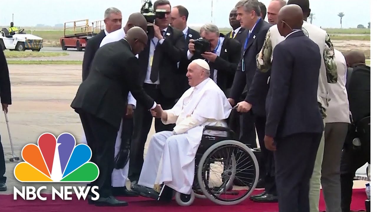 Pope Francis arrives in Democratic Republic of Congo