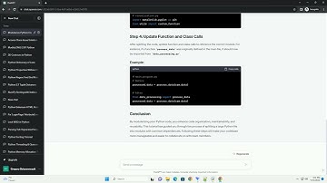 Split large python file into module with common dependencies