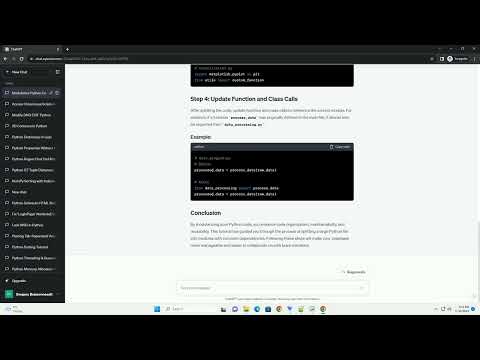 Split large python