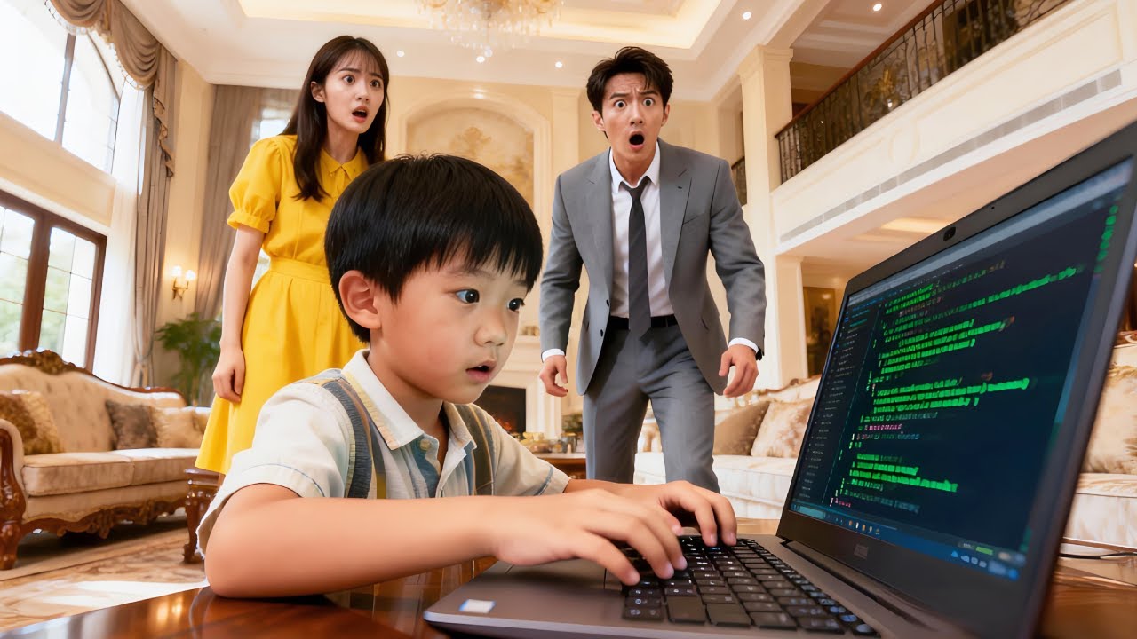 6살 천재 귀요미가 CEO 아빠 회사 해킹해 50억 손실, 회장이 무릎 꿇고 용서를 빈다.