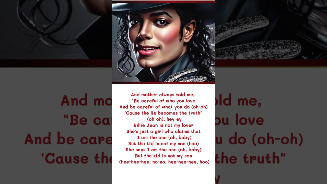 Michael Jackson ' Bille Jean '(Color Coded Lyrics) @Infinity-2You  #shorts #michaeljackson