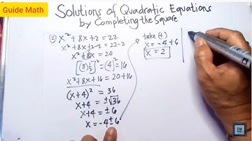 How to Solve Quadratic Equations by Completing The Square (Tagalog)
