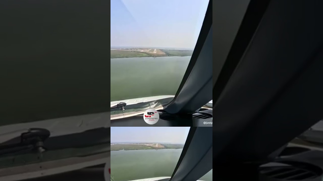 A330 landing at Entebbe cockpit view   