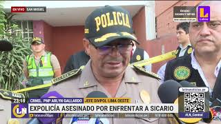 San Miguel: Expolicía es asesinado por enfrentar a sicario de 21 años