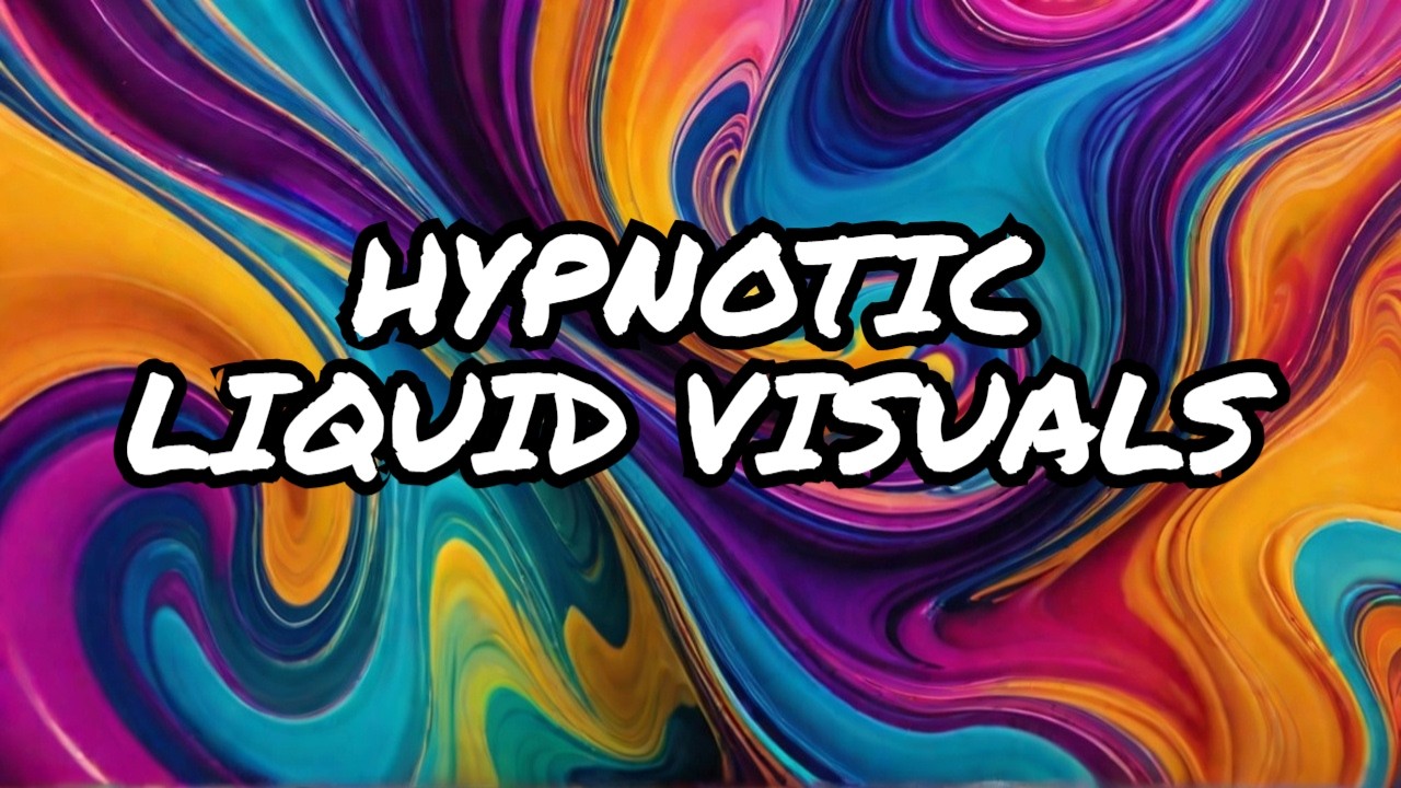 Hypnotic Abstract Liquid Flow | Soothing Visuals & Relaxing Music