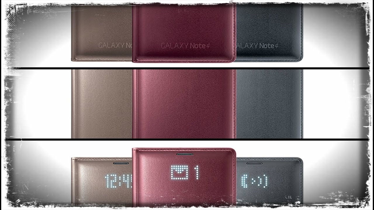 Official Samsung Galaxy Note 4 LED Flip Wallet Cover Review (4K)