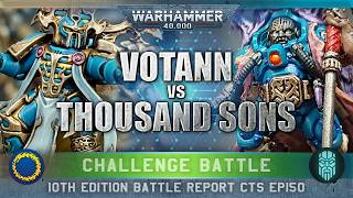 Leagues of Votann vs Thousand Sons Chaos Space Marines Warhammer 40K Battle Report 10th Ed 2000pts