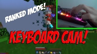 Minecraft KEYBOARD CAM! Hypixel Ranked MODE! Skywars