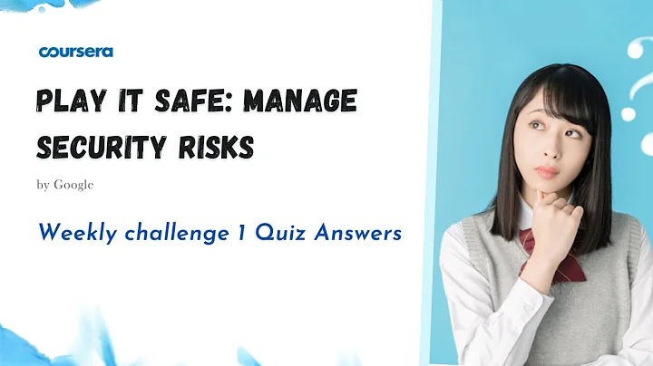 Play It Safe: Manage Security Risks Weekly challenge 1 Quiz Answers