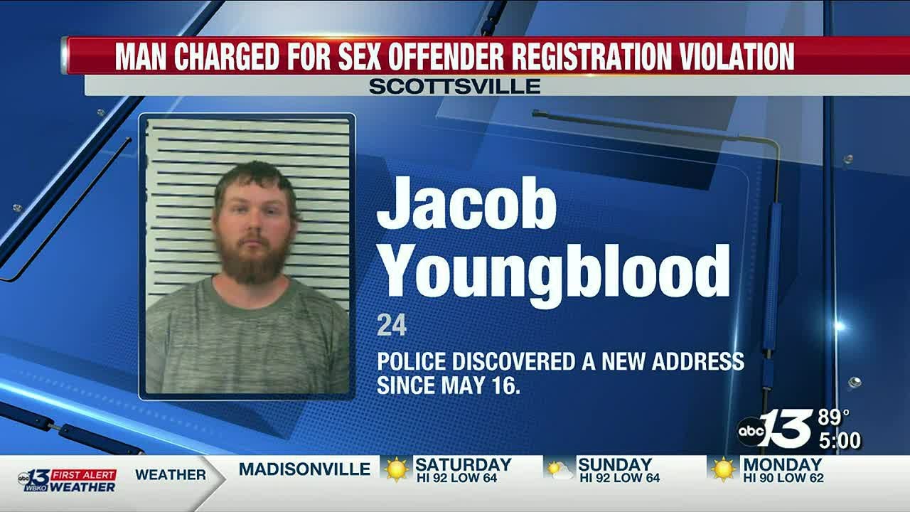 Scottsville man charged after sex offender registration violation - YouTube