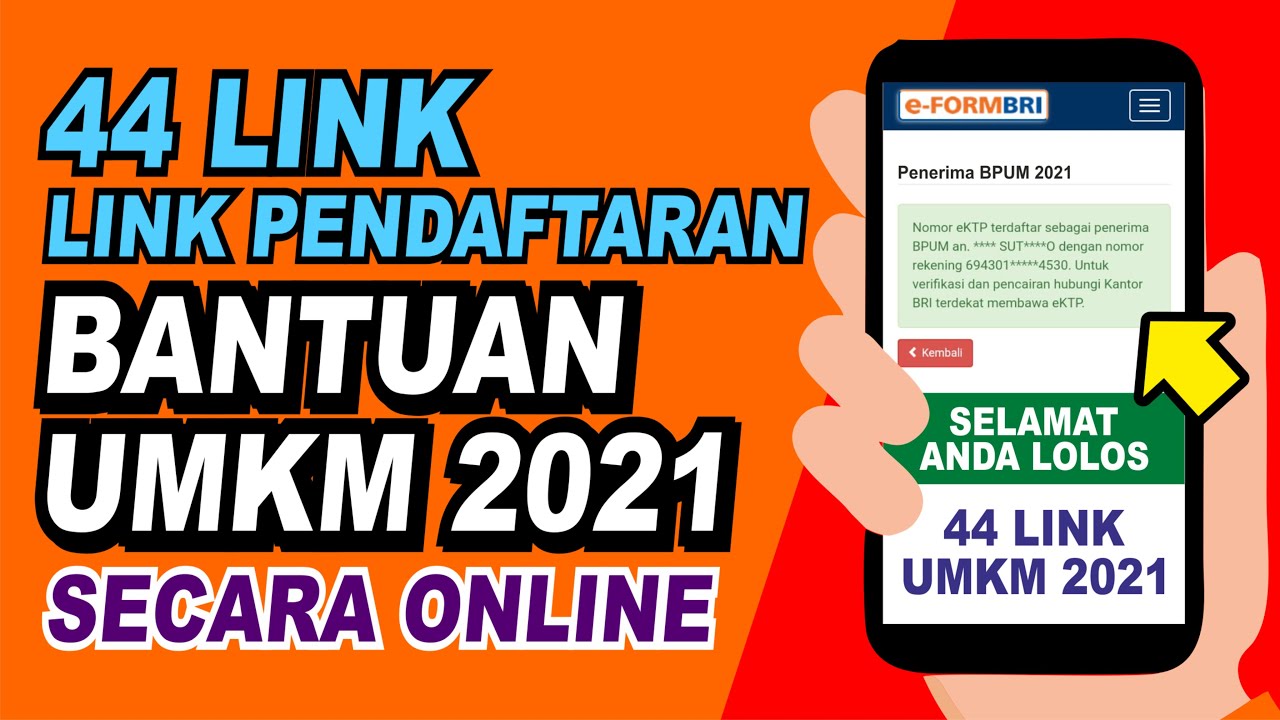 44 LINK PENDAFTARAN UMKM ONLINE 2021 - YouTube
