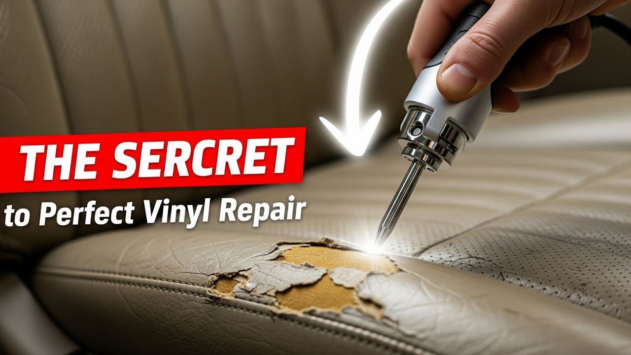 LaV Repair How to fix vinyl bolster in a car seat 