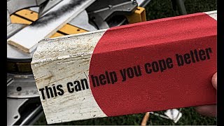 How to cope baseboards using a great trick!
