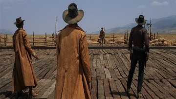 Once Upon a Time in the West 1968 Opening scene 4K HDR