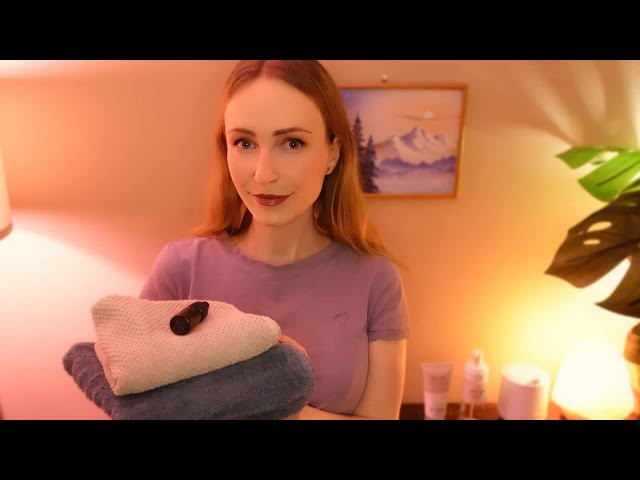 ASMR | Face Massage💆‍♀️ Soft Spoken Roleplay (Oil sounds, Foam sounds, Ear to ear)