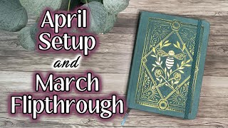🪼 March Spreads Flip Through and April Calendar Setup 🪼 🪼 March Spreads Flip Through and April Calendar Setup 🪼